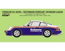 Decal – Porsche 911 SCRS - Rothmans logos  1/24